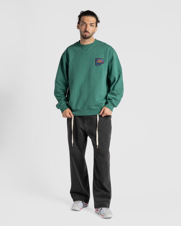 by Parra Repeat pea crew neck sweatshirt | 53425 | AFEW STORE